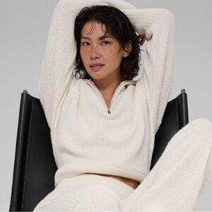 ALO Yoga Cashmere Cream Knit Sweater
